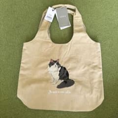 SOBIA コーデュロイ トートバッグ 猫刺繍のサムネイル