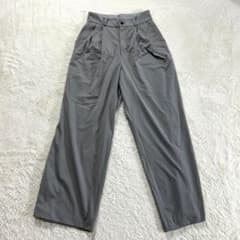 [JEANASIS] S size, gray pleated wide-leg pants with glittery side trim, spring/autumn.