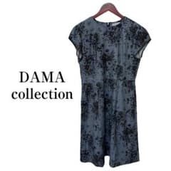 DAMA collection　コットンハナガラワンピース　バックファスナー仕様