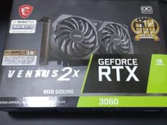 MSI GeForce RTX 3060 VENTUS 2X 8G OCのサムネイル