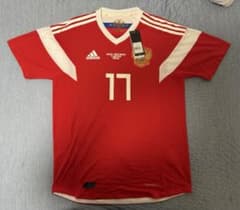 2018年 ロシア代表 ゴロヴィン ユニフォーム アディダス　タグ付き　Lのサムネイル