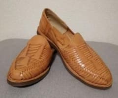 ♪夏のアイテムにどうぞ♪29cm♪本革♪ベージュ♪オシャレ♪のサムネイル