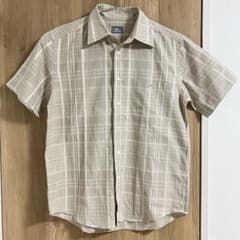 LACOSTE 半袖チェックシャツ ベージュのサムネイル