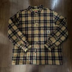 Supreme Quilted Plaid Flannel Shirt Lサイズのサムネイル