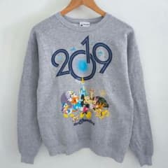 【WDW】ディズニー 2019 ミッキー スウェット グレー Sのサムネイル