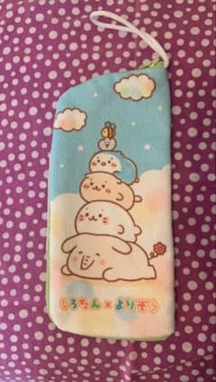 ⭐️未使用⭐️しろたん×よりぞう　ペットボトルポーチ／折り畳み傘ポーチのサムネイル