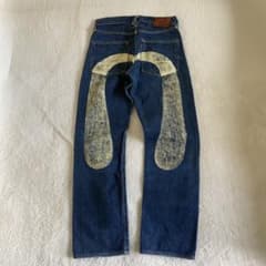 EVISU ビッグカモメ デニム NO.2 虎耳 白 W29 y2k - メルカリ