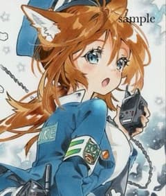 d*7様 【犬のおまわりさん】オリジナル手描きイラスト☆アナログイラスト☆コピッのサムネイル