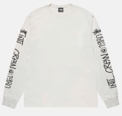 STUSSY Intl Crew 袖プリント ロンT 白 L 長袖 Tシャツ - メルカリ