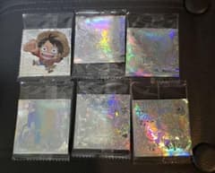 ぐ*G様 ワンピース ウエハースシール 5周年 ルフィー ハンコック 6枚セットのサムネイル