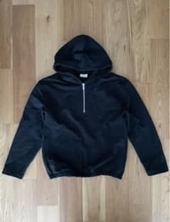 LEMAIRE ルメール ハーフジップパーカ 黒のサムネイル
