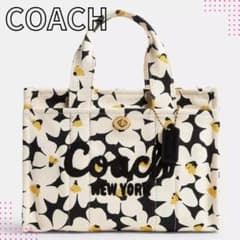 未使用品】COACH カーゴ トート 26・フローラル プリント - メルカリ
