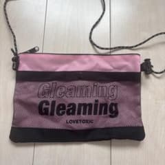 LOVE TOXIC メッシュショルダーバッグ ピンク/ブラックのサムネイル