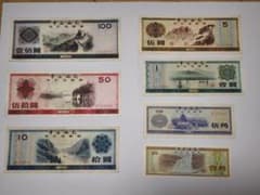 中国銀行 1979年外貨兌換券 全7種セットのサムネイル