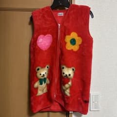 【レア】☆サンリオ☆ハローキティ☆平成☆レトロ☆着る毛布☆ベスト☆赤☆ サンリオ ハローキティ キティちゃん 平成レトロ スリーパー かいまき