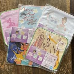 ディズニープリンセス1番くじハンドタオル全5種類セットのサムネイル