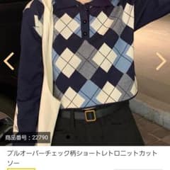 ショート ニットトップスのサムネイル