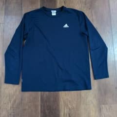 adidas CLIMALITE 長袖Tシャツ ネイビーのサムネイル