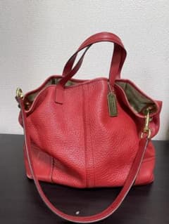 COACH 赤 レザー バッグのサムネイル