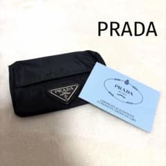 PRADA 프라다 나일론 포켓 티슈 케이스 티슈 파우치 블랙
