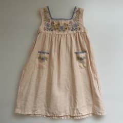 美品】 apolina 刺繍ワンピース 5-7y - メルカリ
