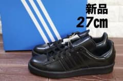 新品 アディダス オリジナルス CAMPUS 80S ブラック ガラスレザー 