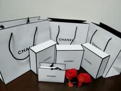 CHANEL ショップ袋 ギフトボックス カメリアリボン セットのサムネイル