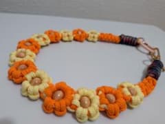 フラワーモチーフ ハンドメイド スマホストラップのサムネイル