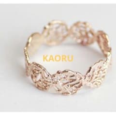 8日削除☆廃盤品☆KAORU☆ピンクゴールド K10☆リング - メルカリ