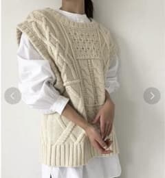 todayful ケーブルニットベストのサムネイル