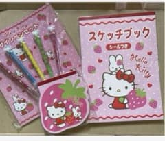 ハローキティ　キティちゃん　メモ帳　スケッチブック　カラーペン　サインペン ハローキティ キティちゃん メモ帳 スケッチブック カラーペン