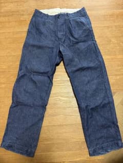 confect 12.5oz LINEN DENIM TROUSERS - メルカリ