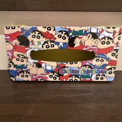 크레용 신짱 티슈 케이스 티슈 박스 커버 총 무늬