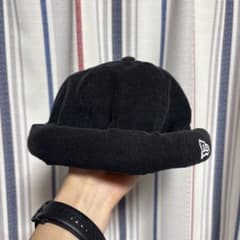 NEW ERA コーデュロイ ロールキャップ ブラックのサムネイル