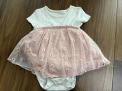 花柄刺繍付きロンパースのサムネイル