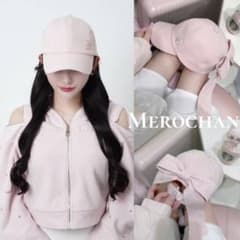 ルミニョン Lumignon back ribbon cap ピンク - メルカリ