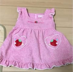 ゆめの様専用 メゾピアノ ジャンパースカート ピンク色のサムネイル
