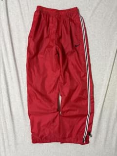 00s Nike ナイロンパンツ レッド サイドストライプのサムネイル