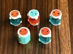 [미품·레어] 북의 달인 마스코트 입상 헤세이 레트로 5개 세트