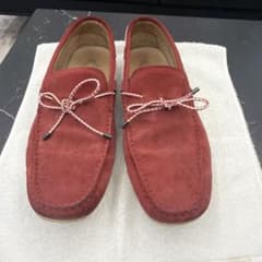 TOD'S トッズ スエード ローファー レッドのサムネイル