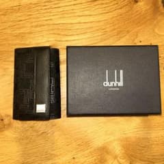 dunhill キーケース ブラック ロゴマーク レザー 美品 未使用 箱付き