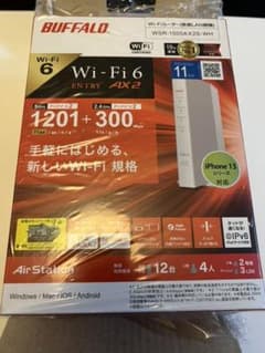 BUFFALO バッファロー WSR-1500AX2S-WH Wi-Fiルーターのサムネイル