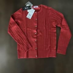 J.PRESS カーディガン レッド Mサイズのサムネイル