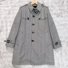 美品✨ポールスミス　トレンチコート　腰ベルト　ライナー付き　カシミヤ混　L　灰色 極美品】ポールスミス トレンチコート チェック柄 カシミヤ混 XL