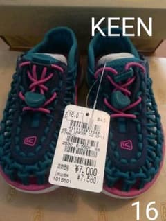 新品☆KEEN　ユニークO2   16センチ　　双子のサムネイル
