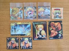 鬼滅の刃 我妻善逸 シール ステッカー カードまとめ売りのサムネイル