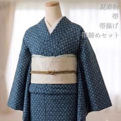 絽　紗　夏着物　萩の花　涼　小紋　4点フルセット　洗える着物　U3 絽 紗 夏着物 小紋 4点フルセット 小花柄 洗える着物 U4 - メルカリ