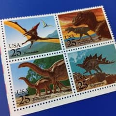 9431 外国切手 アメリカ 1989年 恐竜デザイン 田型 - メルカリ