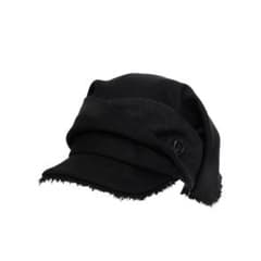スカーフベールウールキャップ / ブラック　ojos キャスケット スカーフベールウールキャップ / ブラック ojos キャスケット - メルカリ