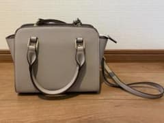 グレージュ　ハンドバッグ ショルダーバッグ　2wayのサムネイル